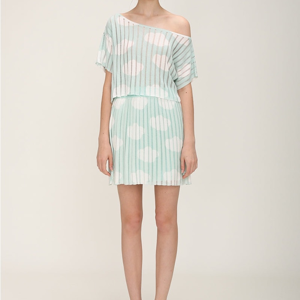 Cloudy knit mini set - M